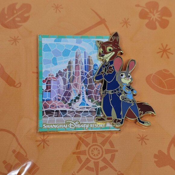 NEW! Disney HKDL 2025 Pin Trading Carnival Game LE600 Zootopia Nick Judy Shangha - Picture 2 of 4